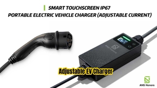 Chargeur de véhicule électrique portable intelligent IP67 à écran tactile (courant réglable)