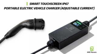 Chargeur de véhicule électrique portable intelligent IP67 à écran tactile (courant réglable)
