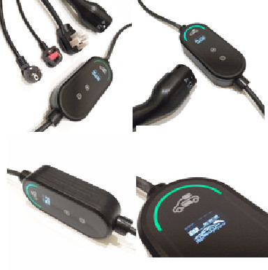 7KW chargeur portatif du mode 2 EV avec la prise de puissance de la prise 16A de Schuko