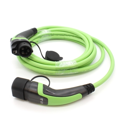 Matériau TPU 16A 5m de long type 2 câbles de recharge EV avec une excellente apparence et une couleur personnalisable