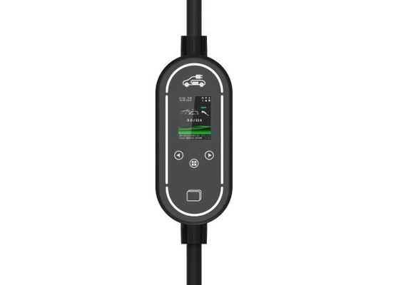 acheter Nouveau chargeur de véhicule électrique portable avec écran de 2,4 pouces APP Bluetooth WIFI Carte RFID Chargeur de voiture intelligent fabrication en ligne