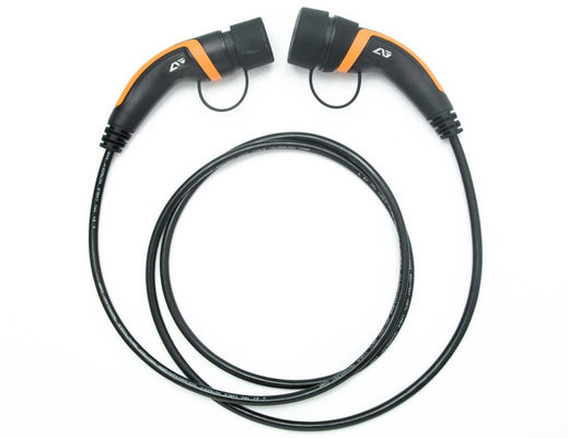 Certification matérielle 16a de TPU TUV 1 type orange de phase - extension de 2 d'ev de câble câbles de remplissage de remplissage de voiture électrique