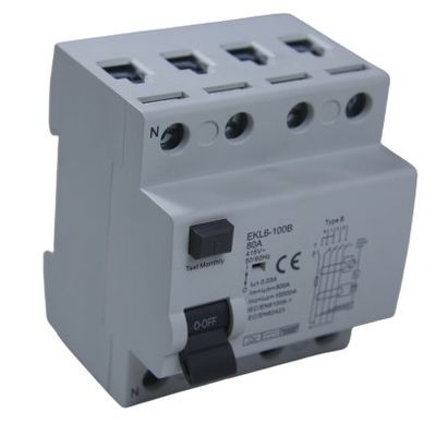 10KA type disjoncteur de B 63A RCD pour la protection de Leackage