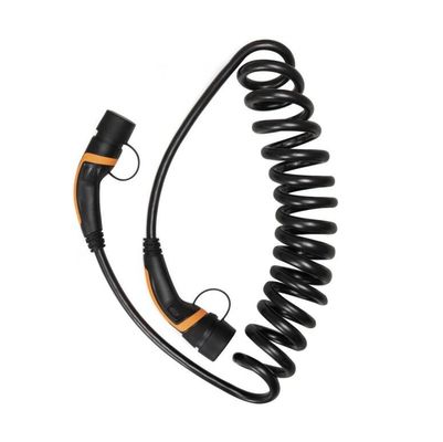 7kW type en spirale - 2 à dactylographier - 2 câble de remplissage 32A 250V 1 norme du CEI 62196 de phase