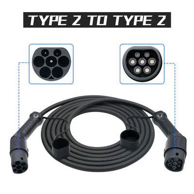 16A 1 type de phase - 2 à dactylographier - câble de remplissage de 2 EV avec le câble noir de 5m TUV