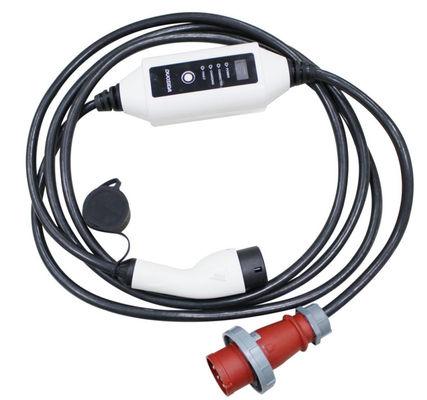 Type du CEI 62196 - 2 phase réglable actuelle EV de chargeur portatif de 22kW 3