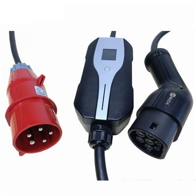 Chargeur portatif EVSE du niveau 2 EV de type 1 de SAE J1772 permutable avec CEE Plug