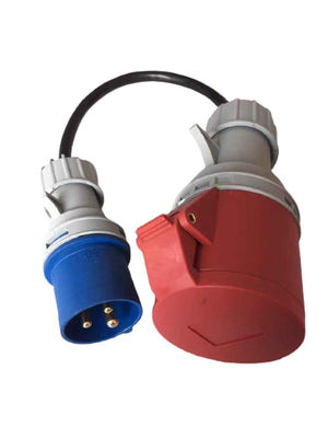 acheter 32A 5 broches à 3 broches Adaptateur de prise IEC 60309 pour le câble de recharge CEE rouge à bleu CEE EV fabrication en ligne