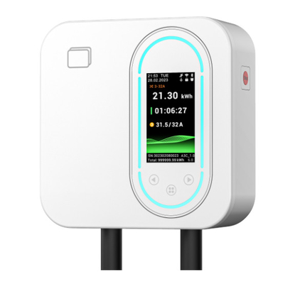 Bon prix 22kW de recharge rapide en trois phases Smart Home Wallbox certifié CE Chargeur de véhicule électrique monté sur le mur IP65 Résistant à l'eau Support Connexion RFID / WiFi / Bluetooth Disponible en noir et blanc en ligne